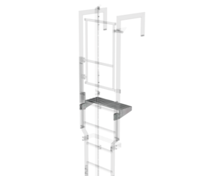 Exit step galvanised steel 620 x 250mm | © MUNK GmbH