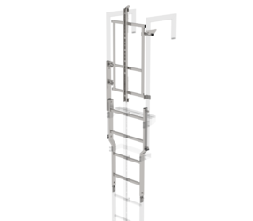 Safety doors with fall protection rail st.steel | © MUNK GmbH