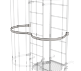 Back protection hoop offset version, st. steel | © MUNK GmbH