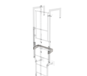 Exit step st. steel 620mm, clear.=150mm | © MUNK GmbH
