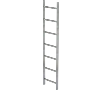 Shaft ladder, galv. st., 400 mm clear width 7 rgs | © MUNK GmbH