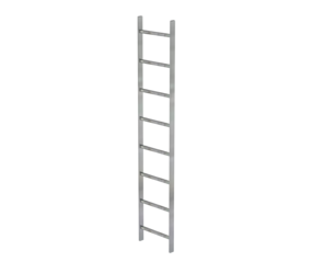 Shaft ladder, galv. st., 400 mm clear width 8 rgs | © MUNK GmbH