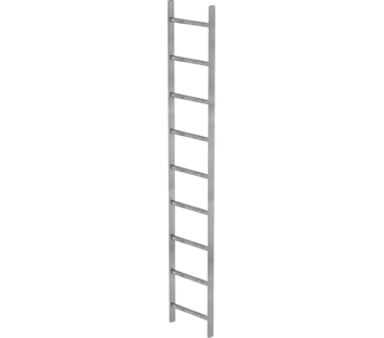 Shaft ladder, galv. st., 400 mm clear width 9 rgs | © MUNK GmbH