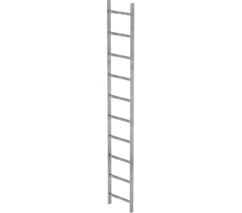 Shaft ladder, galv. st., 400 mm clear width 10 rgs | © MUNK GmbH