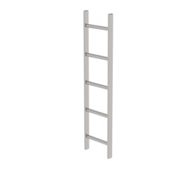 Shaft ladder, st.stl. V4A, 300 mm clearance 5 rgs | © MUNK GmbH