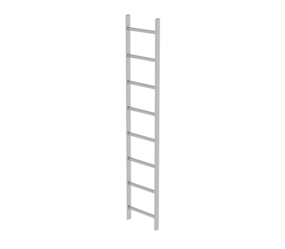 Shaft ladder, st.stl. V4A, 400 mm clearance 8 rgs | © MUNK GmbH