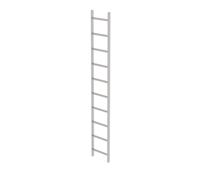 Shaft ladder, st.stl. V4A, 400 mm clearance 10 rgs | © MUNK GmbH