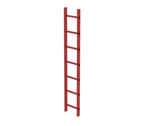 Shaft ladder RFG 300 mm clear width, 7 rungs | © MUNK GmbH