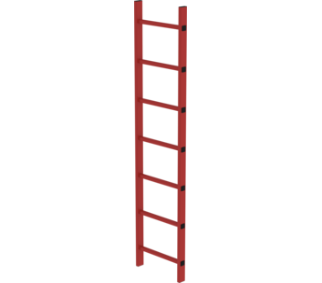 Shaft ladder RFG 400 mm clear width, 7 rungs | © MUNK GmbH