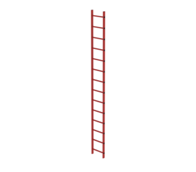 Shaft ladder RFG 400 mm clear width, 14 rungs | © MUNK GmbH