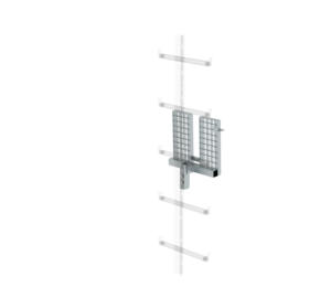 Hinged rest pf, galv.st. for att. to 1-rail ladd. | © MUNK GmbH