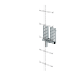 Hinged rest pf, galv.st. for att. to 1-rail ladd. | © MUNK GmbH