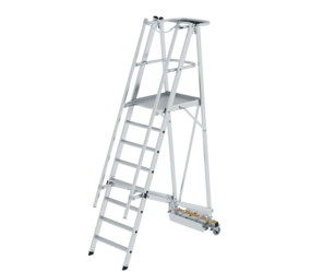 Platform ladder folding w. narr.u-carriage 8 steps | © MUNK GmbH