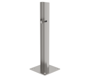Plaque de base pour fixation au sol, inox | © MUNK GmbH