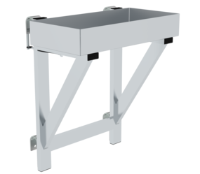 Storage tray for railing 100 x 300 x 600 from 800mm step width | © MUNK GmbH