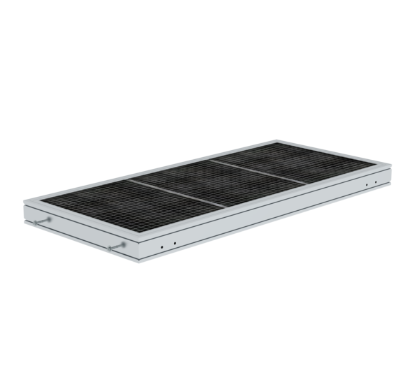 Platform walkway 1860 mm Steel grating covering | © MUNK GmbH