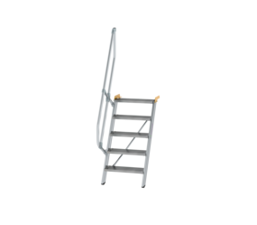 Stairs 60° step width 600 mm, 5 steps, gr. alu | © MUNK GmbH
