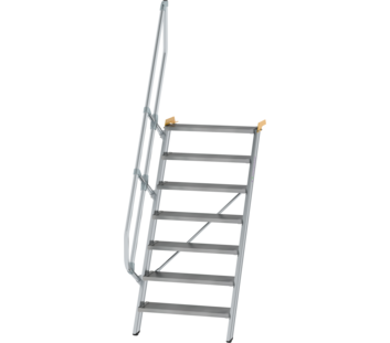 Treppe 60° St.br. 800 mm, 7 St., Alu ger. | © MUNK GmbH