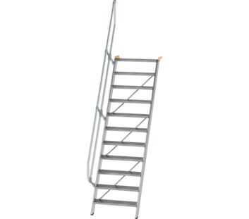 Treppe 60° St.br. 800 mm, 11 St., Alu ger. | © MUNK GmbH