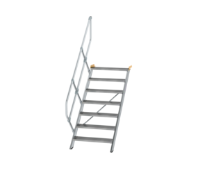 Treppe 45° St.br. 800 mm, 7 St., Alu ger. | © MUNK GmbH