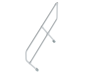 Second handrail for stairs 45°, 5 steps | © MUNK GmbH