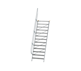 Treppe 60° St.br. 1000 mm, 13 St., Alu ger. | © MUNK GmbH