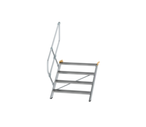 Stairs 45° step width 1,000 mm, 4 steps, gr. alu | © MUNK GmbH
