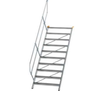 Treppe 45° St.br. 1000 mm, 11 St., Alu ger. | © MUNK GmbH
