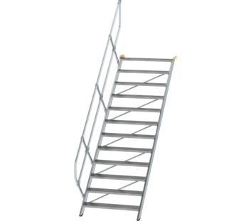 Treppe 45° St.br. 1000 mm, 12 St., Alu ger. | © MUNK GmbH