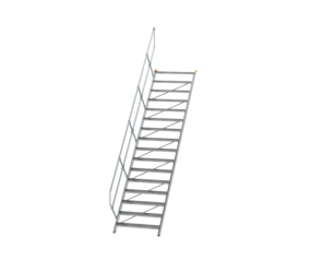 Treppe 45° St.br. 1000 mm, 16 St., Alu ger. | © MUNK GmbH
