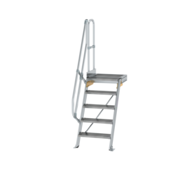 Treppe m. PF 60° St.br. 600 mm, 5 St., Alu ger. | © MUNK GmbH