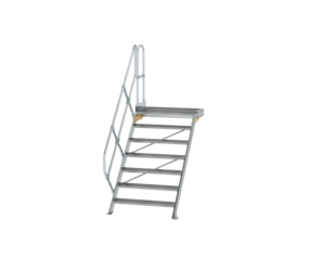 Treppe m. PF 45° St.br. 1000 mm, 7 St., Alu ger. | © MUNK GmbH