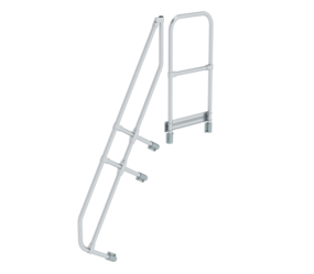 Stairs w. plat. 60° 2nd handrail for 6 steps, 60° | © MUNK GmbH