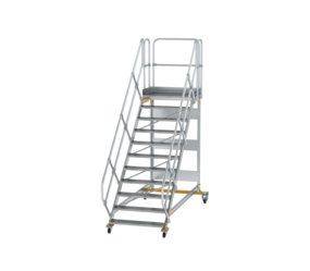 Platform stairs 45° mobile st. wid. 1,000 mm, 11st | © MUNK GmbH