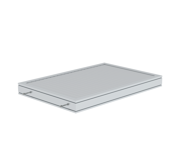 Platform, grooved alu. 1260x850 mm | © MUNK GmbH