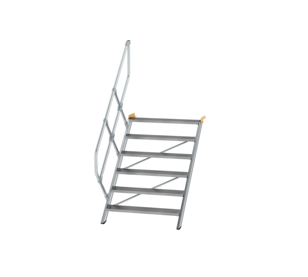 Stairs 45° step width 1,000 mm, 6 steps, gr. alu | © MUNK GmbH