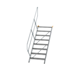 Treppe 45° St.br. 800 mm, 8 St., Alu ger. | © MUNK GmbH