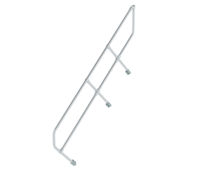 Second handrail for stairs 45°, 8 steps | © MUNK GmbH
