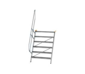 Treppe 60° St.br. 1000 mm, 6 St., Alu ger. | © MUNK GmbH