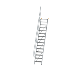Treppe 60° St.br. 600 mm, 15 St., Alu ger. | © MUNK GmbH