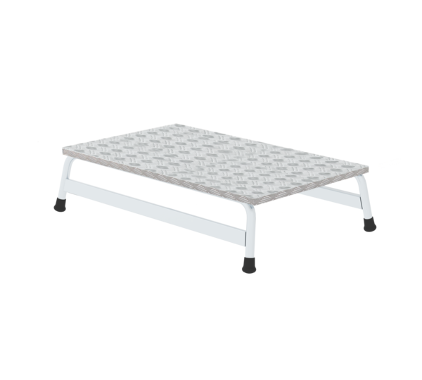 Work platform aluminium chequered plate, 1 step | © MUNK GmbH