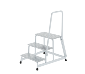 Work platform rigid w handrail, 3 steps | © MUNK GmbH