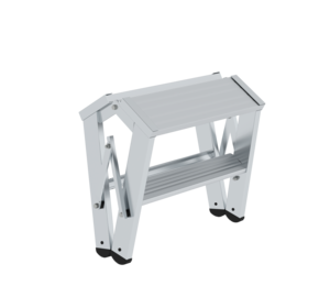 Hinged platform, 2-sided access, 2x2 steps | © MUNK GmbH