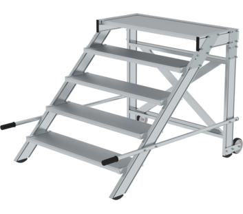Work platform mobile 1,000 mm st width, 5 steps | © MUNK GmbH