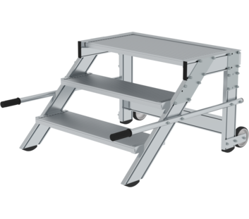Work platform mobile 800 mm st width, 3 steps | © MUNK GmbH