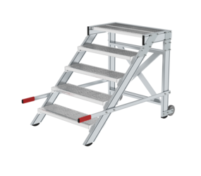 Work platform mobile 800 mm st width, 5 steps | © MUNK GmbH