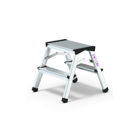 Escabeau de ménage pliable 2x2 marches | © MUNK GmbH