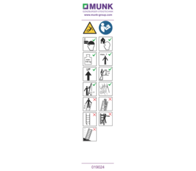 Stickers with user instructions | © MUNK GmbH