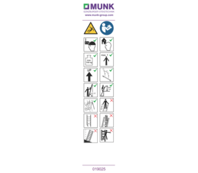 Autocollants avec consignes d'utilisation | © MUNK GmbH