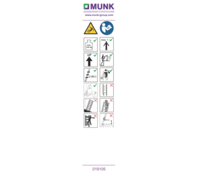 Autocollants avec consignes d'utilisation | © MUNK GmbH